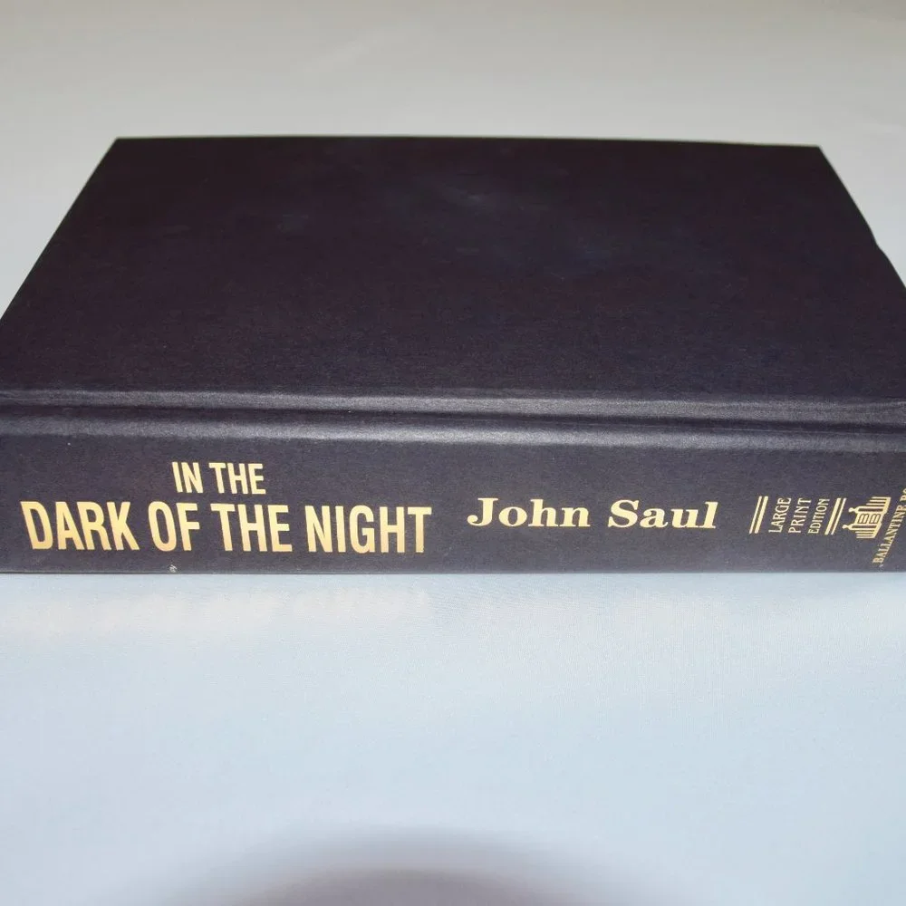 In the Dark of the Night by John Saul Large Print Hardcover Book